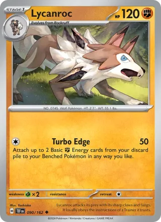 Lycanroc #090 · Temporal Forces Pokémon card