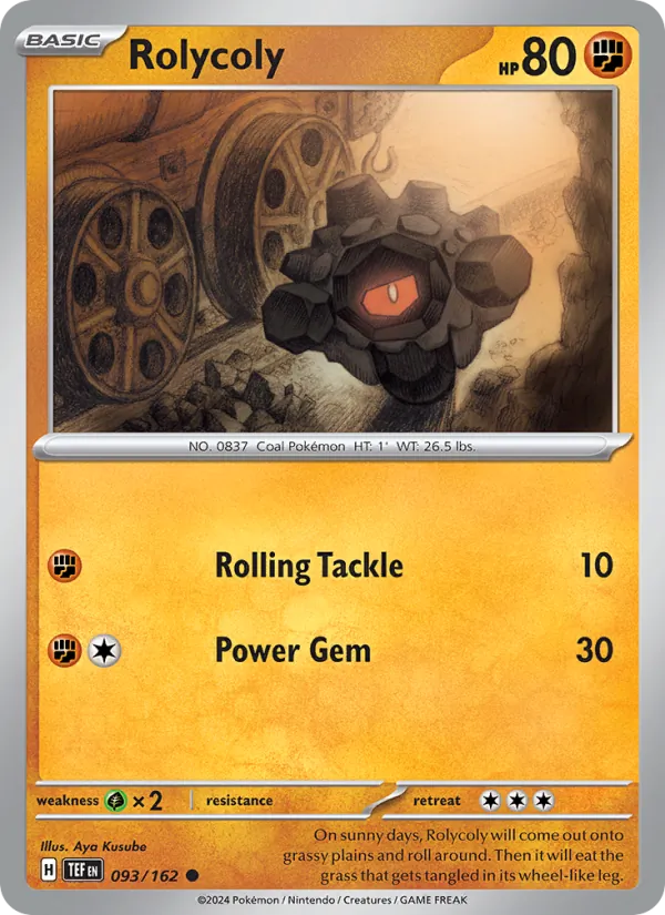 Rolycoly full card art