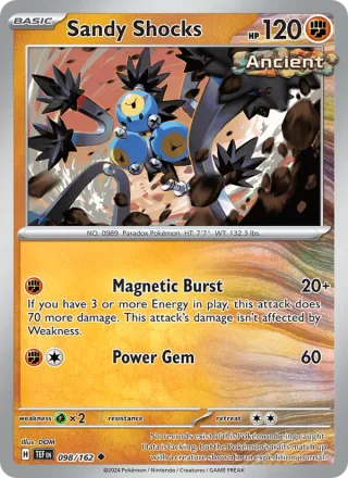 Sandy Shocks #098 · Temporal Forces Pokémon card