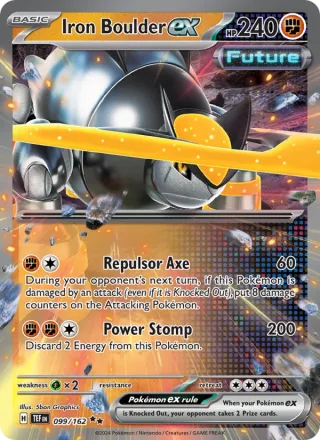 Iron Boulder ex #099 · Temporal Forces Pokémon card
