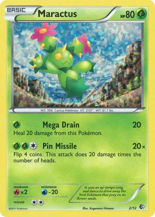 Maractus #2 · McDonald's Collection 2011 Pokémon card