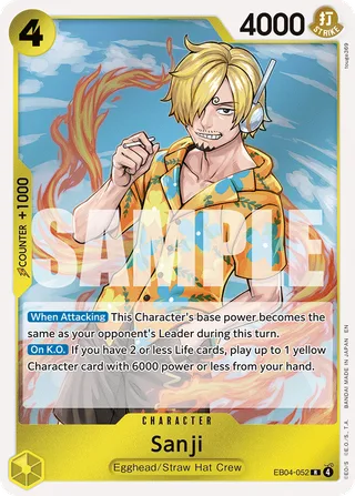 Sanji #EB04-052 · Adventure on Kami's Island One Piece card