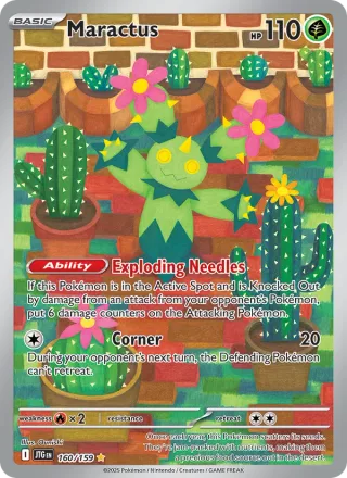 Maractus #160 · Journey Together Pokémon card
