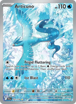 Articuno #161 · Journey Together Pokémon card