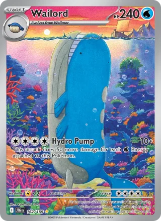Wailord #162 · Journey Together Pokémon card