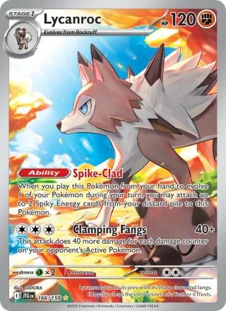 Lycanroc #166 · Journey Together Pokémon card