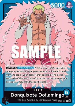 Donquixote Doflamingo #OP01-060 · Romance Dawn One Piece card