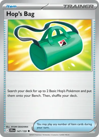Hop's Bag #147 · Journey Together Pokémon card