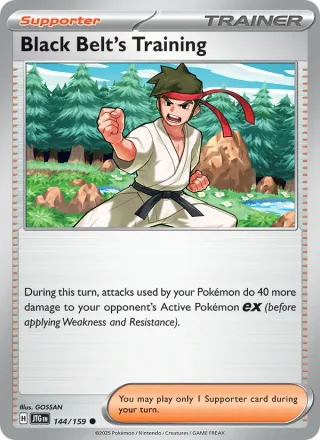 Black Belt's Training #144 · Journey Together Pokémon card