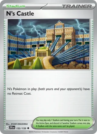 N's Castle #152 · Journey Together Pokémon card
