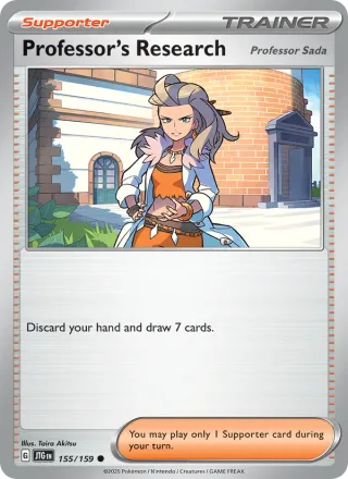 Professor's Research #155 · Journey Together Pokémon card
