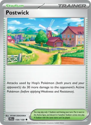 Postwick #154 · Journey Together Pokémon card