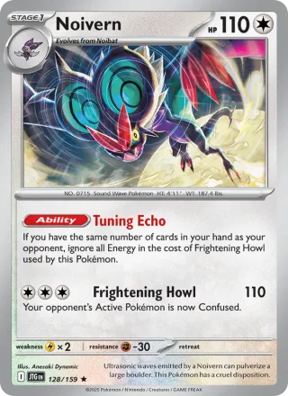 Noivern #128 · Journey Together Pokémon card