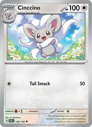 Cinccino #126 · Journey Together Pokémon card