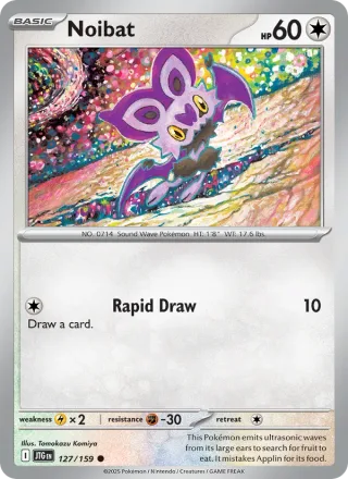 Noibat #127 · Journey Together Pokémon card