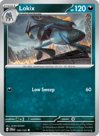 Lokix #100 · Journey Together Pokémon card
