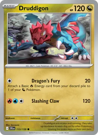 Druddigon #115 · Journey Together Pokémon card