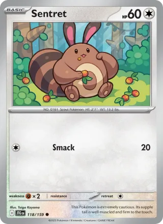 Sentret #118 · Journey Together Pokémon card