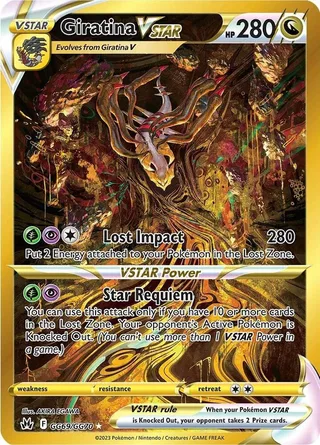 Giratina VSTAR #GG69 · Crown Zenith Galarian Gallery Pokémon card