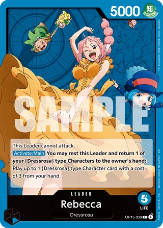 Rebecca (Flame-Flame Fruit Coliseum) #OP15-039 · One Piece Promotion Cards One Piece card