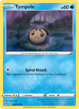 Tympole #44 · Rebel Clash Pokémon card
