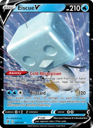 Eiscue V #55 · Rebel Clash Pokémon card