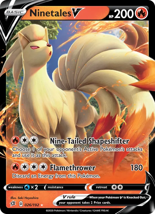 Ninetales V full card art