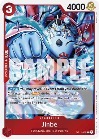 Jinbe #OP12-009 · Legacy of the Master One Piece card