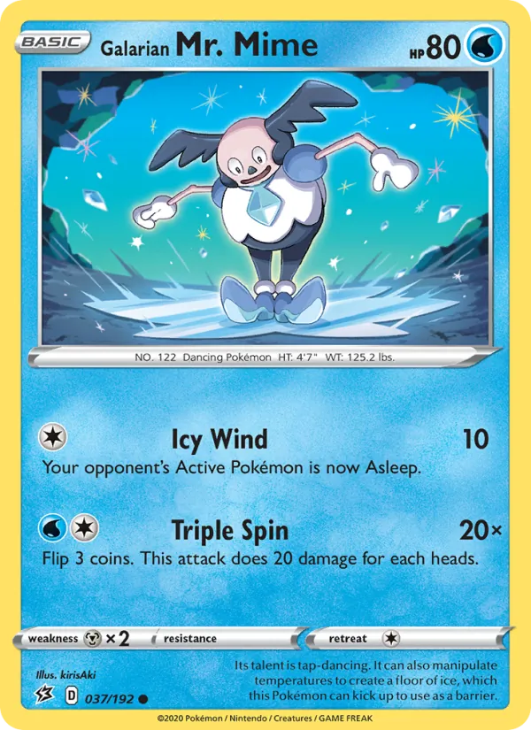 Galarian Mr. Mime full card art