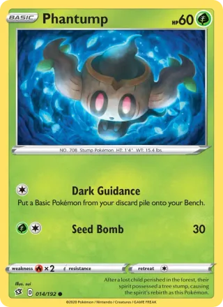 Phantump #14 · Rebel Clash Pokémon card
