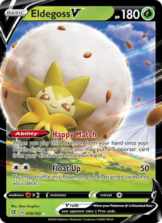 Eldegoss V #19 · Rebel Clash Pokémon card