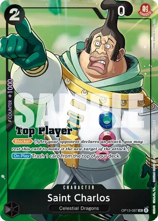 Saint Charlos (CS 26-27 Top Player Pack Vol. 1) #OP13-087-cs-26-27-top-player-pack-vol-1 · One Piece Promotion Cards One Piece card