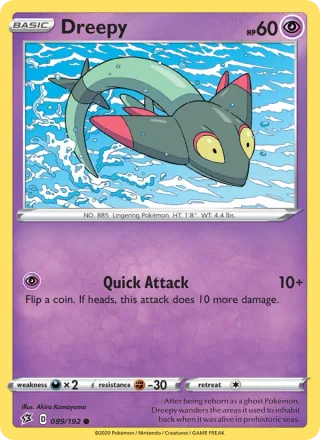 Dreepy #89 · Rebel Clash Pokémon card
