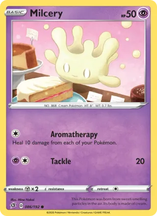 Milcery #86 · Rebel Clash Pokémon card