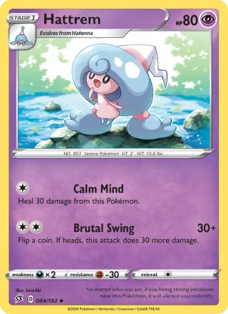 Hattrem #84 · Rebel Clash Pokémon card