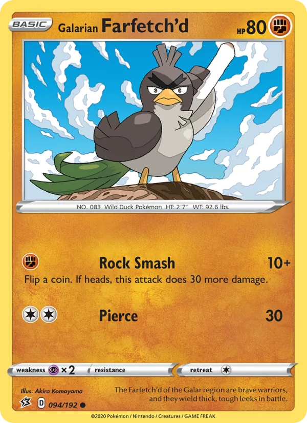 Galarian Farfetch'd full card art