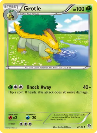 Grotle #2 · Plasma Storm Pokémon card