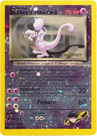 Rocket’s Mewtwo #8 · Best of game Pokémon card