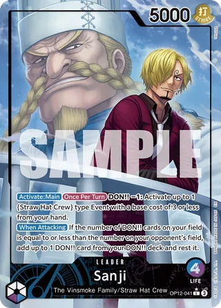 Sanji (Alternate Art) #OP12-041-alternate-art · Legacy of the Master One Piece card