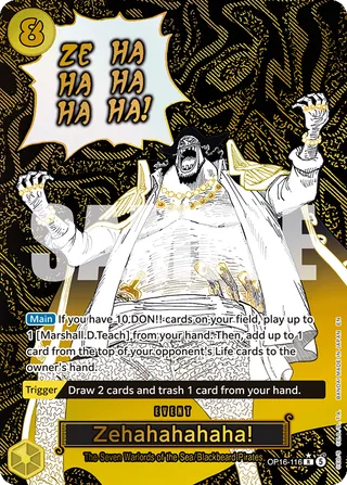 Zehahahahaha! (Alternate Art) #OP16-116-alternate-art · The Time of Battle One Piece card
