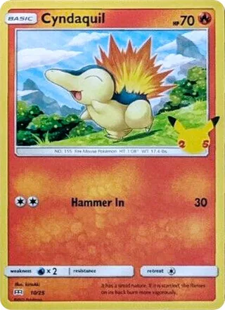 Cyndaquil #10 · McDonald's Collection 2021 Pokémon card
