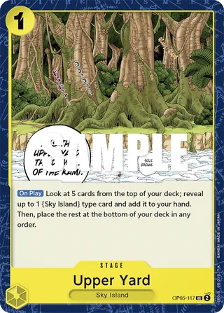 Upper Yard #OP05-117 · Awakening of the New Era: 1st Anniversary Tournament Cards One Piece card