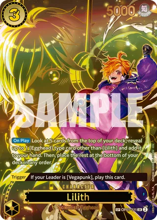 Lilith (SP) #OP07-111-sp · Carrying On His Will One Piece card