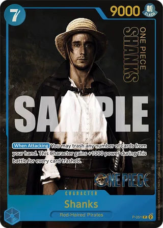 Shanks (Premium Card Collection -Live Action Edition-) #P-051-premium-card-collection-live-action-edition · One Piece Promotion Cards One Piece card