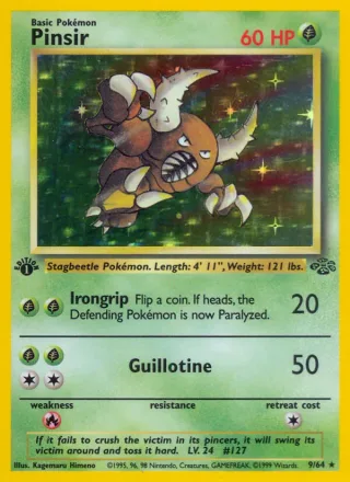 Pinsir #9 · Jungle Pokémon card