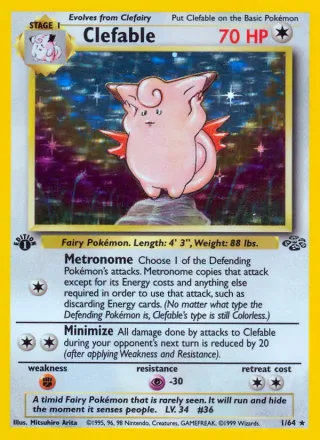 Clefable #1 · Jungle Pokémon card