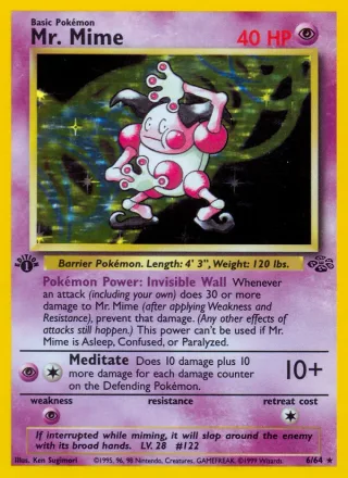 Mr. Mime #6 · Jungle Pokémon card