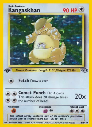 Kangaskhan #5 · Jungle Pokémon card