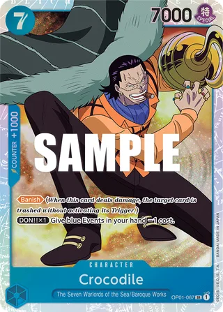 Crocodile #OP01-067 · Romance Dawn One Piece card