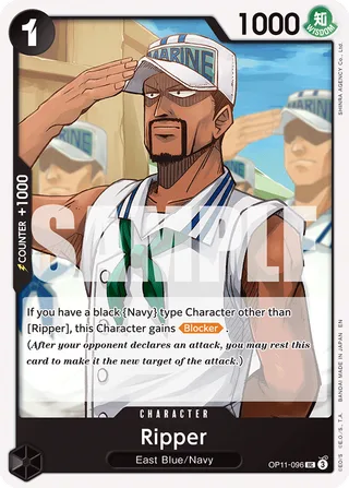 Ripper #OP11-096 · A Fist of Divine Speed Release Event Cards One Piece card